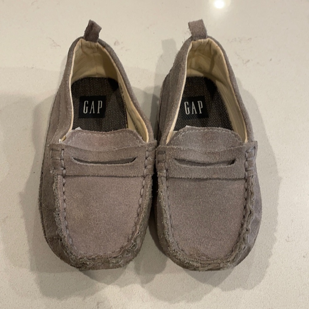 Gray Driving Shoes, dress shoes, moccasins, slippers. Toddler